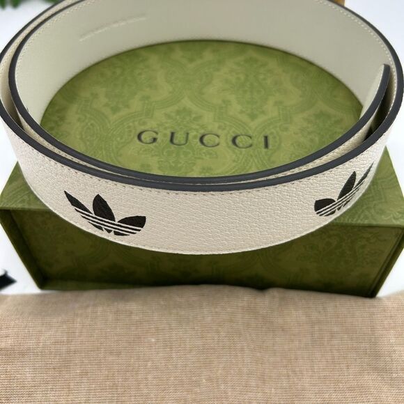 Unisex Gucci, X Adidas, GG Marmont, leather belt size size 90 cm/36 inches Italy - Picture 6 of 11